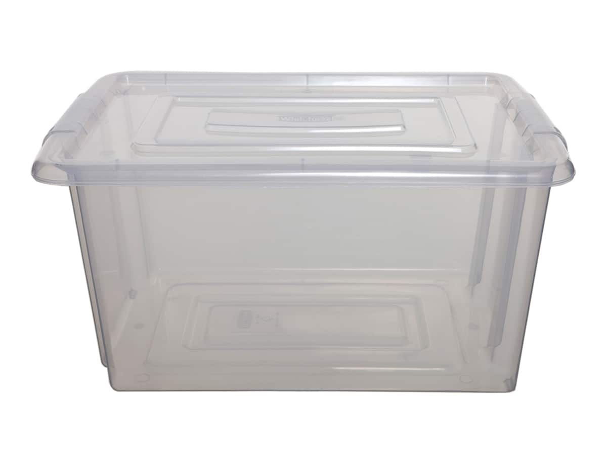 Whitefurze Large Plastic Storage Box Lid 100pcs Bulk Deal regarding size 1200 X 900