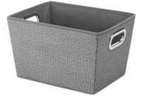 Whitmor 13 In X 750 In Crosshatch Gray Storage Bin 6283 1501 intended for dimensions 1000 X 1000
