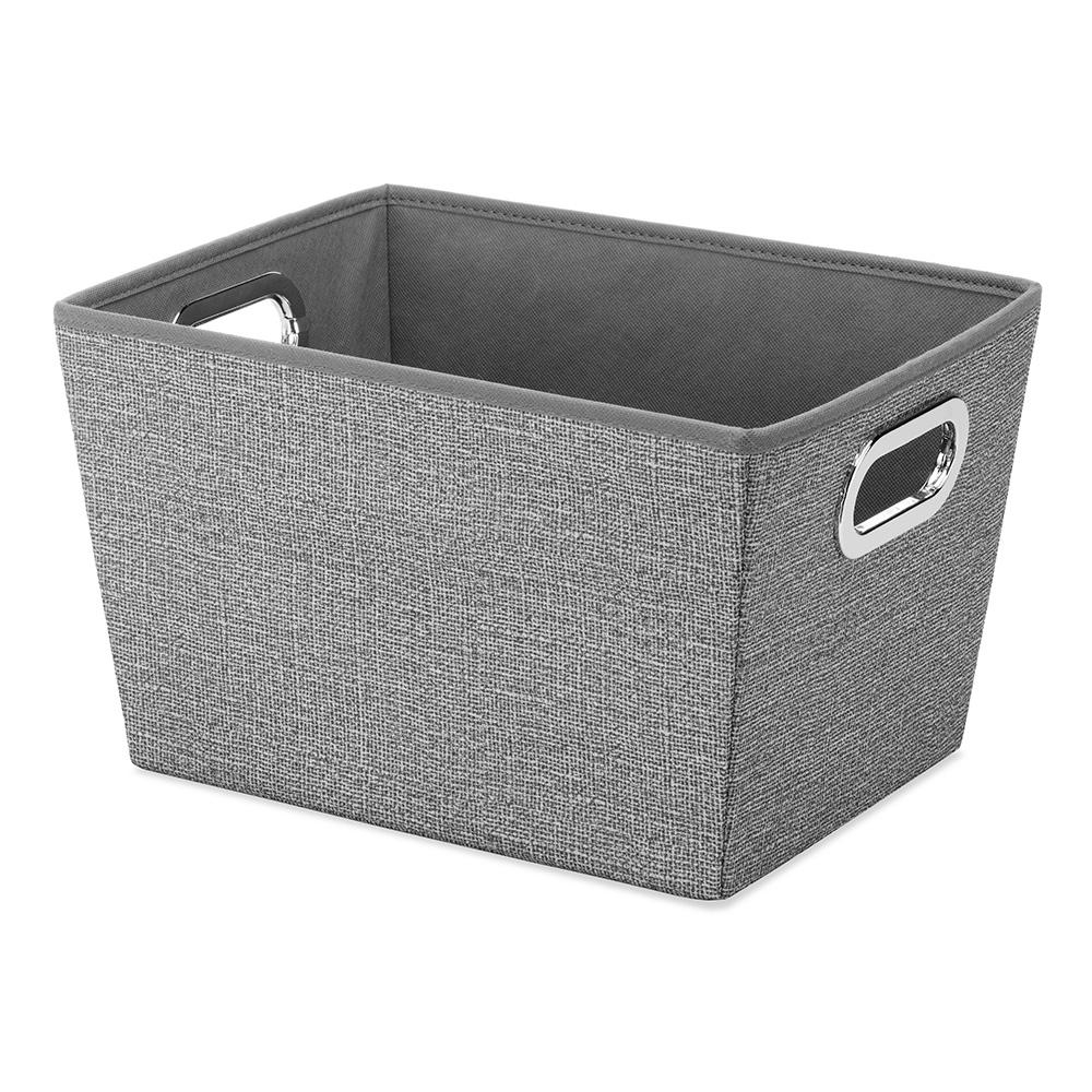 Whitmor 13 In X 750 In Crosshatch Gray Storage Bin 6283 1501 intended for dimensions 1000 X 1000