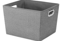 Whitmor 15 In X 10 In Crosshatch Gray Storage Bin 6283 105 The with proportions 1000 X 1000