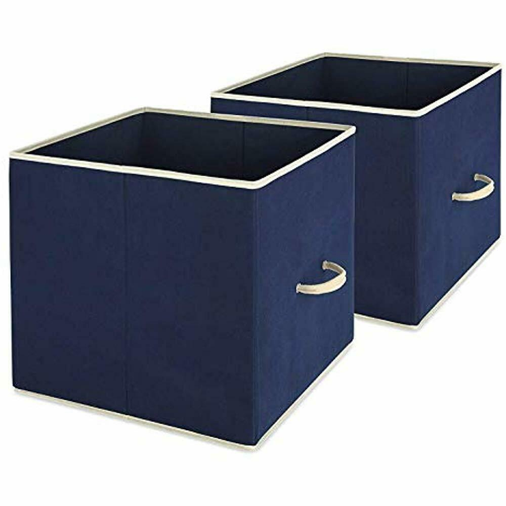 Whitmor Collapsible Storage Bin Set Of 2 Foldable Cloth Cube regarding measurements 1000 X 1000