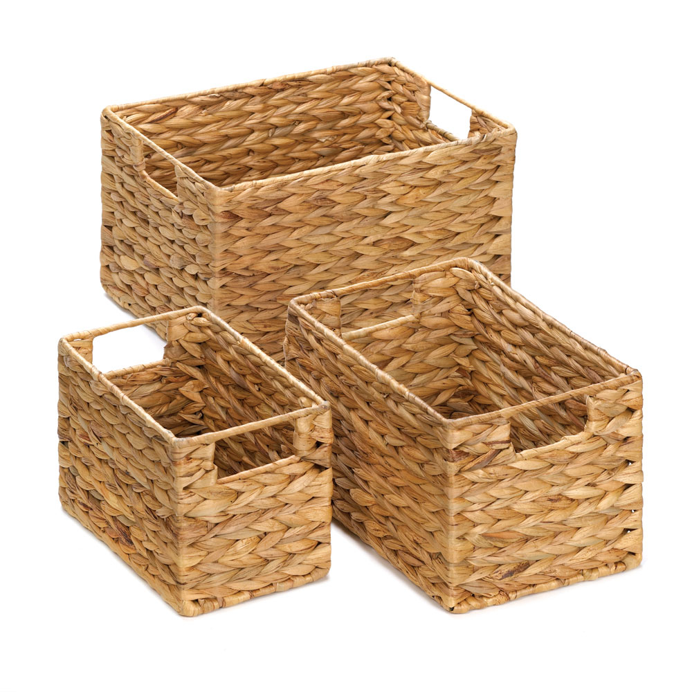 Wicker Baskets For Storage Stackable Organizer Bins Made Of Straw with regard to measurements 1000 X 1000