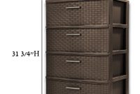 Wicker File Cabinet 4 Drawer Wide Weave Tower Stylish Weave Pattern Provides A Furniture Like Look In Easy To Clean Easy Pull Handles Durable Plastic throughout dimensions 1000 X 1000