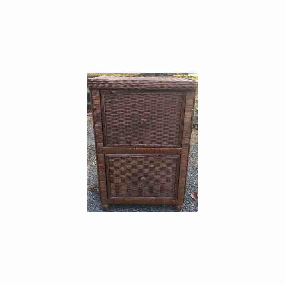 Wicker File Cabinet With Two Drawers Multi Purpose inside proportions 1000 X 1000