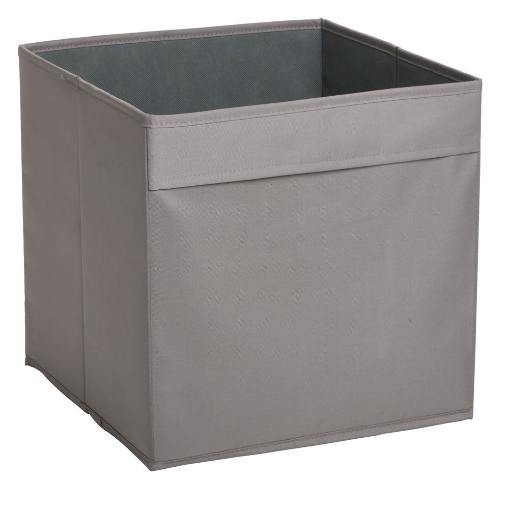 Wilko 30 X 30cm Stone Fabric Storage Box Wilko throughout dimensions 1000 X 1000