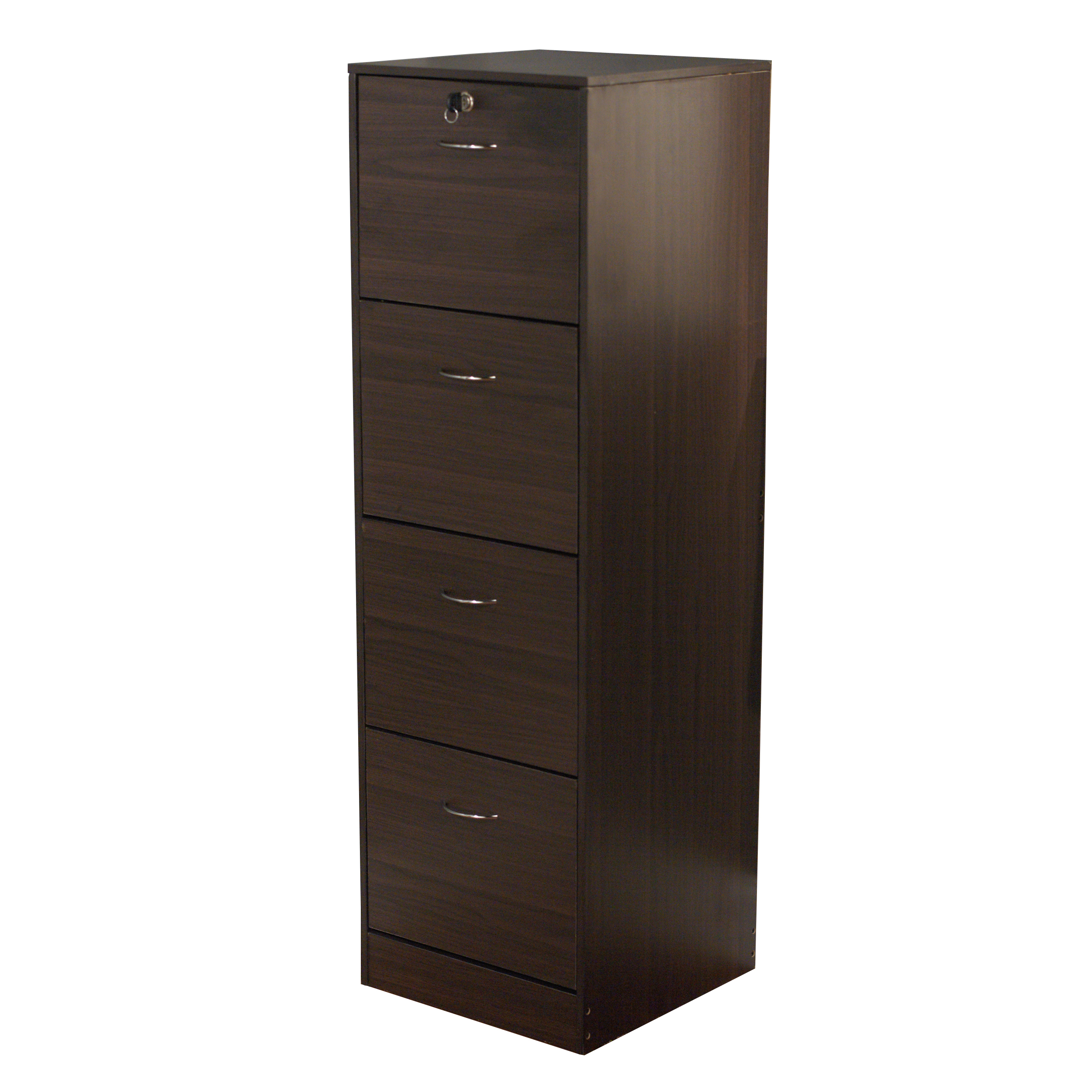 Wilson 4 Drawer Wood Vertical Lockable Filing Cabinet Black pertaining to dimensions 2500 X 2500