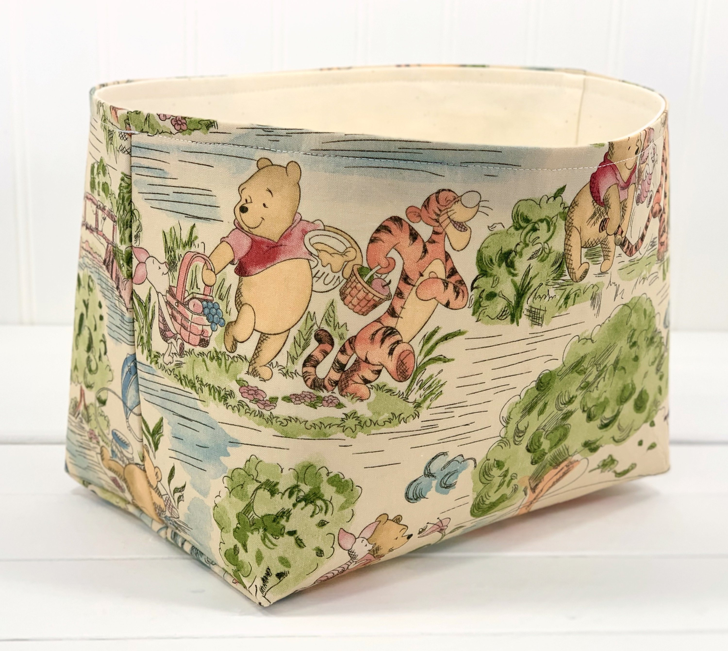 Winnie The Pooh Nursery Decor Storage Basket Organizer Bin Etsy pertaining to proportions 3000 X 2681