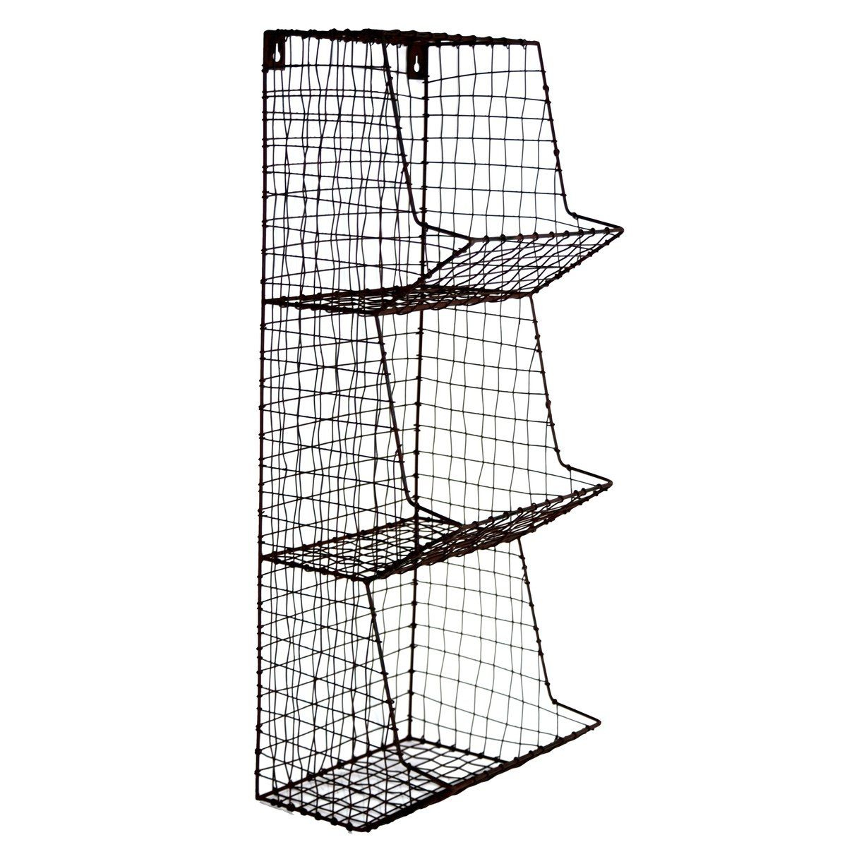 Wire Wall 3 Storage Bin Fruitvegetable Basket Primitive Rustic regarding size 1200 X 1200