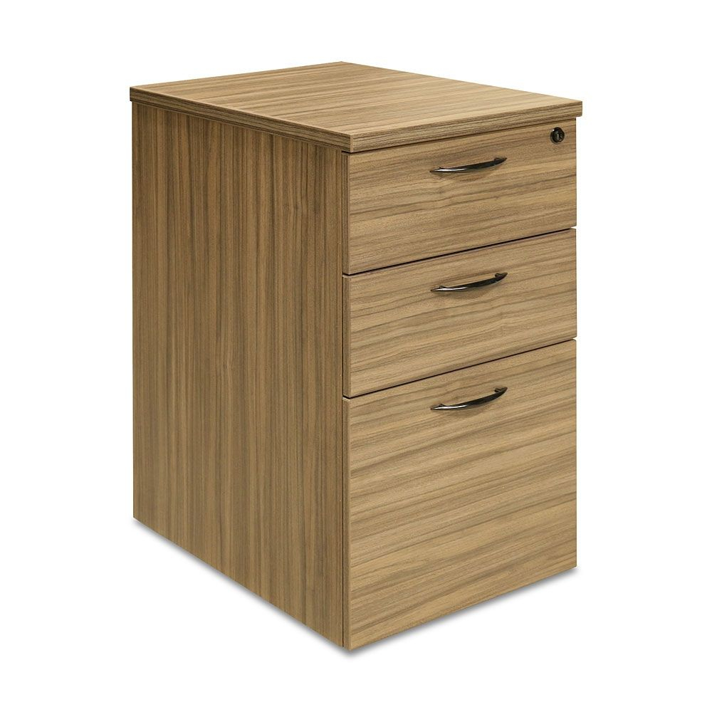 Wood Grain Mobile Pedestal 155w National Business Furniture regarding sizing 1000 X 1000