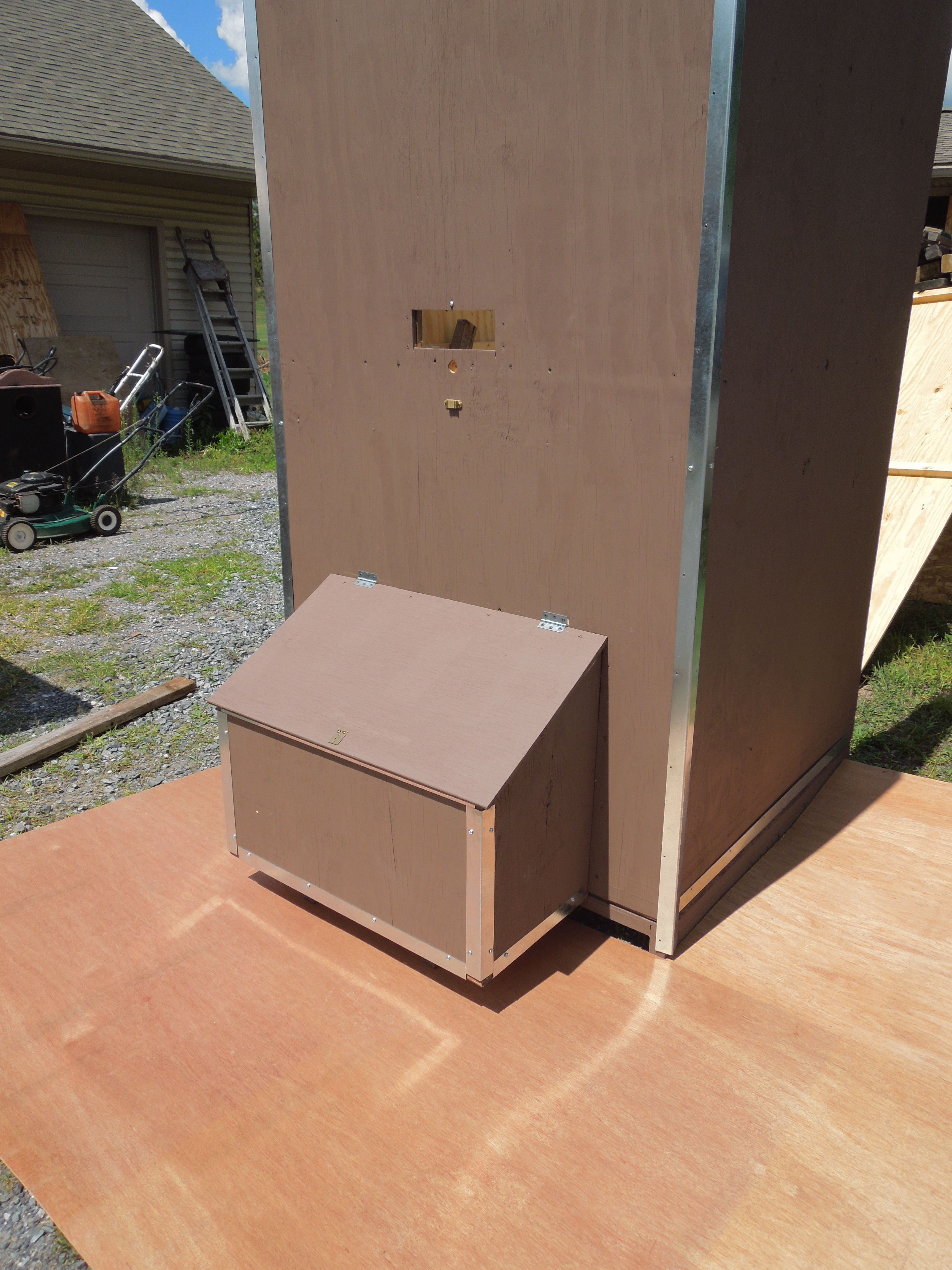 Wood Pellet Storage Bin Plans Free Diy For Pellet Stove In 2019 in measurements 3456 X 4608