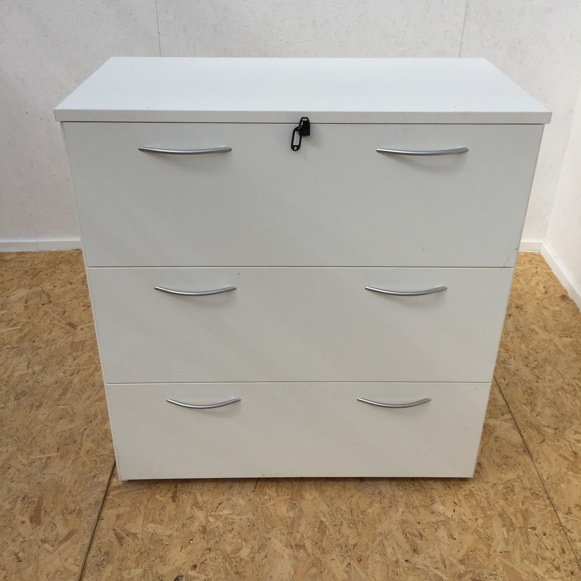 Wooden 3 Drawer Side Filing Cabinet for sizing 2448 X 2448