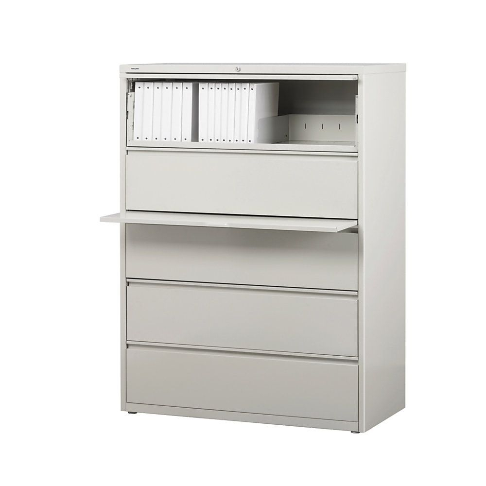 Workpro 42w 5 Drawer Metal Lateral File Cabinet Light Gray Item inside size 1000 X 1000