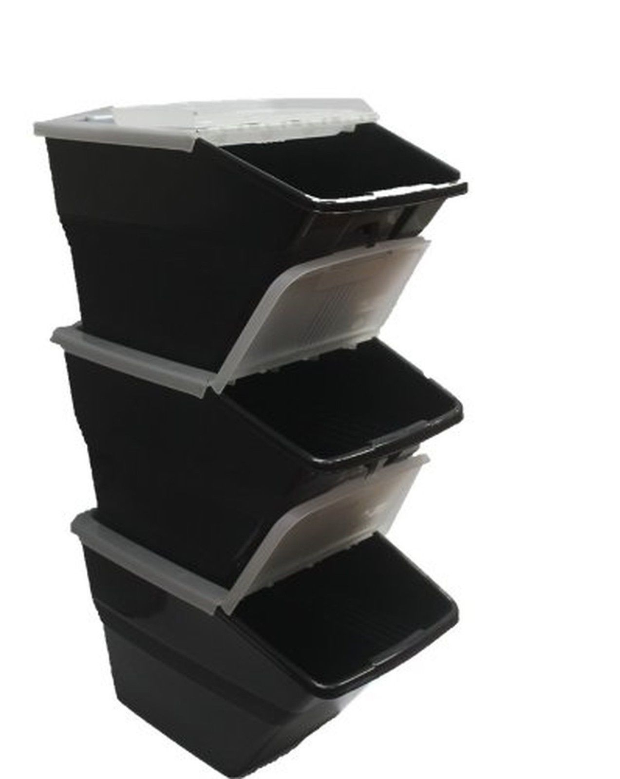 Wtm Bbcl Three Pack Of Stackable Bins With Hinged Lids 24 Quart inside dimensions 1273 X 1600