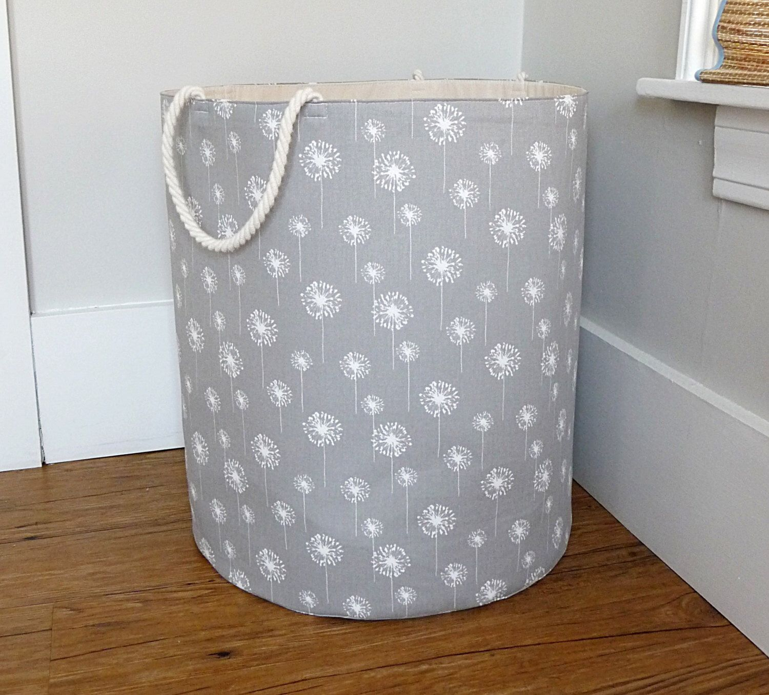 Xl Fabric Storage Laundry Hamper Canvas Basket Grey Dandelion inside dimensions 1500 X 1356