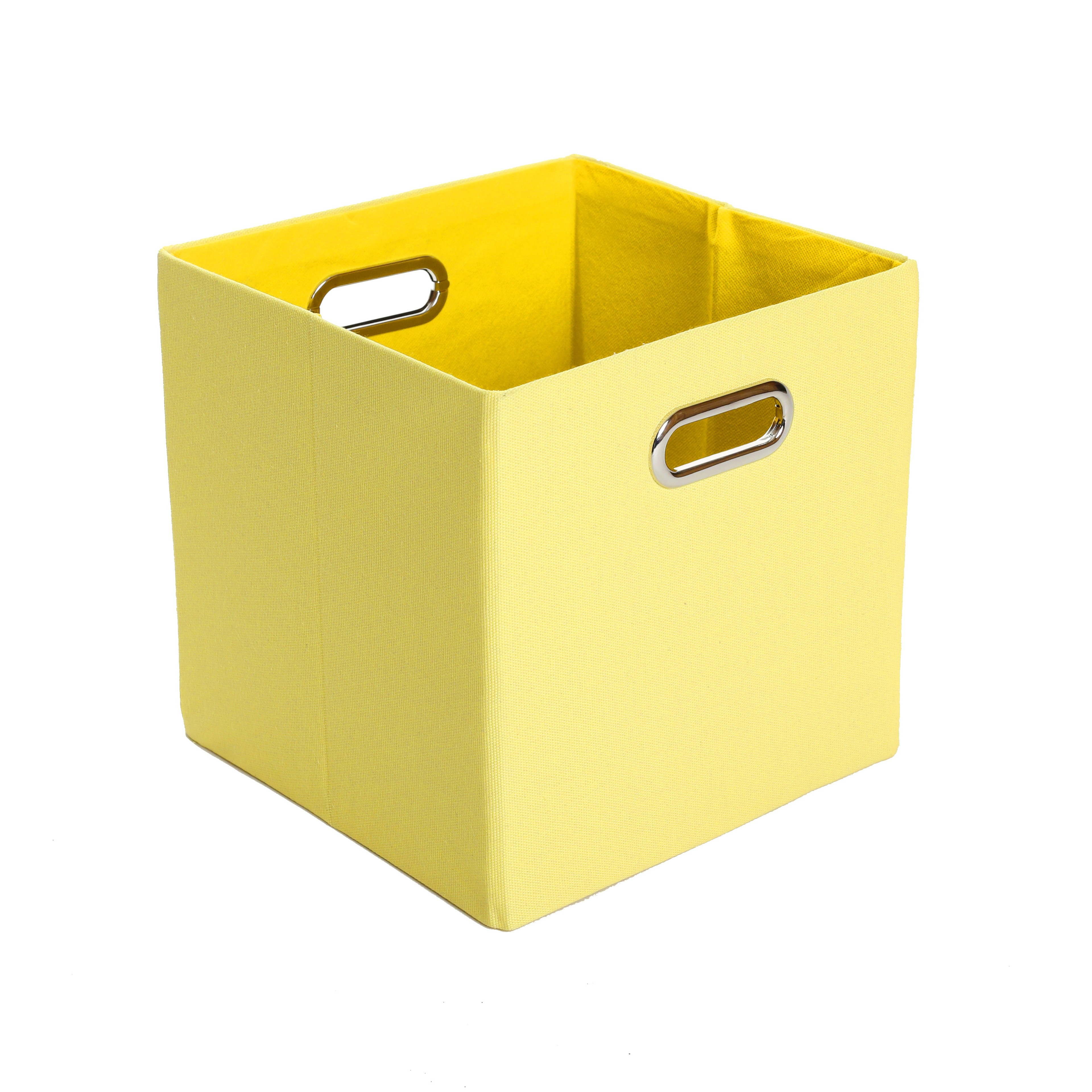 Yellow Canvas Storage Boxes intended for proportions 3840 X 3840