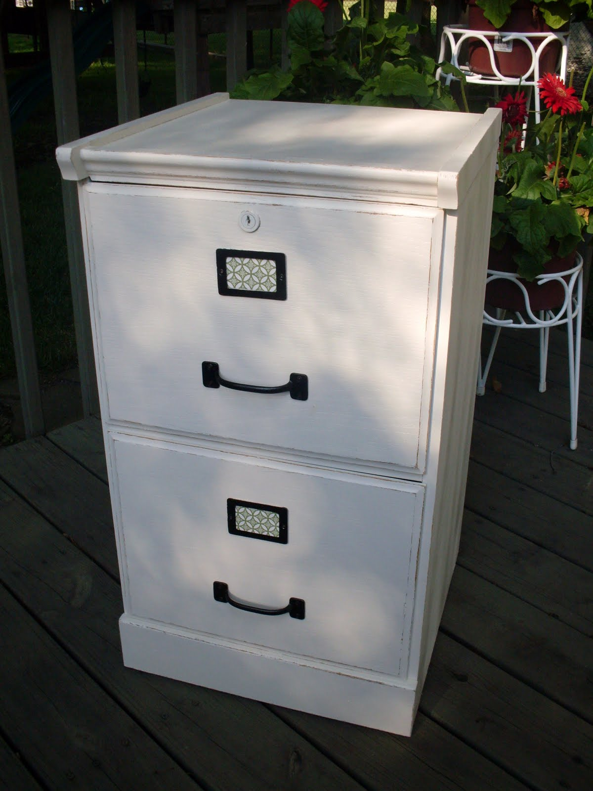 Your Chic Nest Shab Chic Painted File Cabinet pertaining to size 1200 X 1600