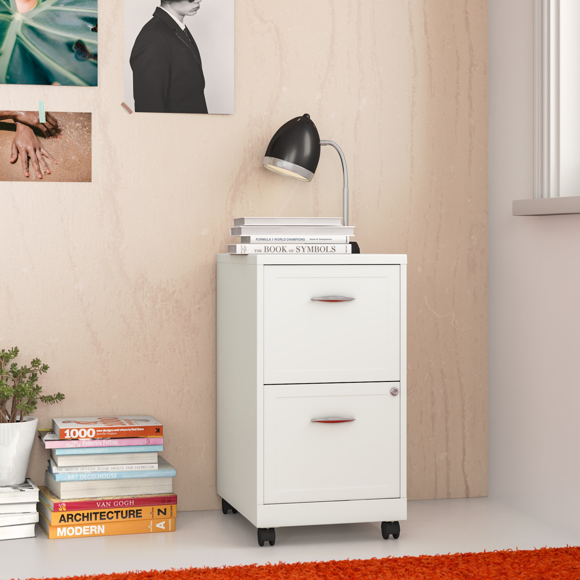 Zipcode Design Gigi 2 Drawer Mobile Vertical Filing Cabinet pertaining to size 2000 X 2000