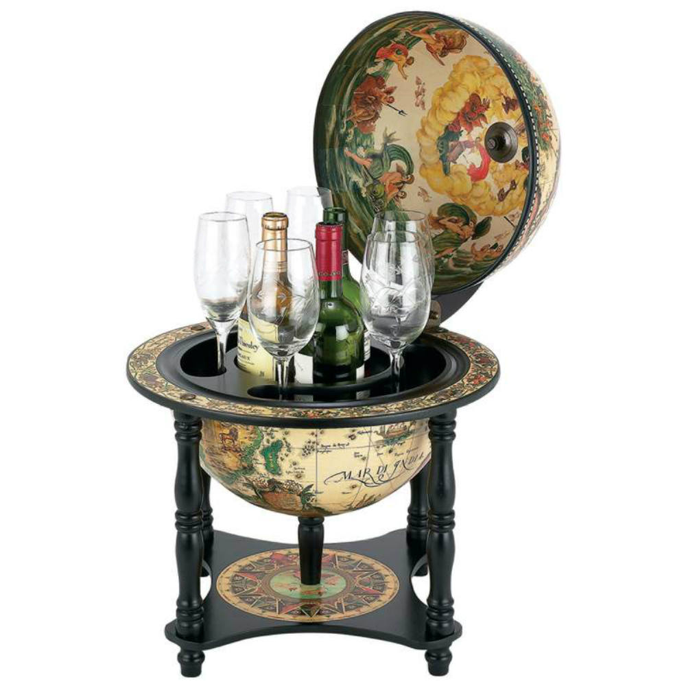 16th Century Italian Replica Globe Bar 13 Diameter within proportions 1000 X 1000