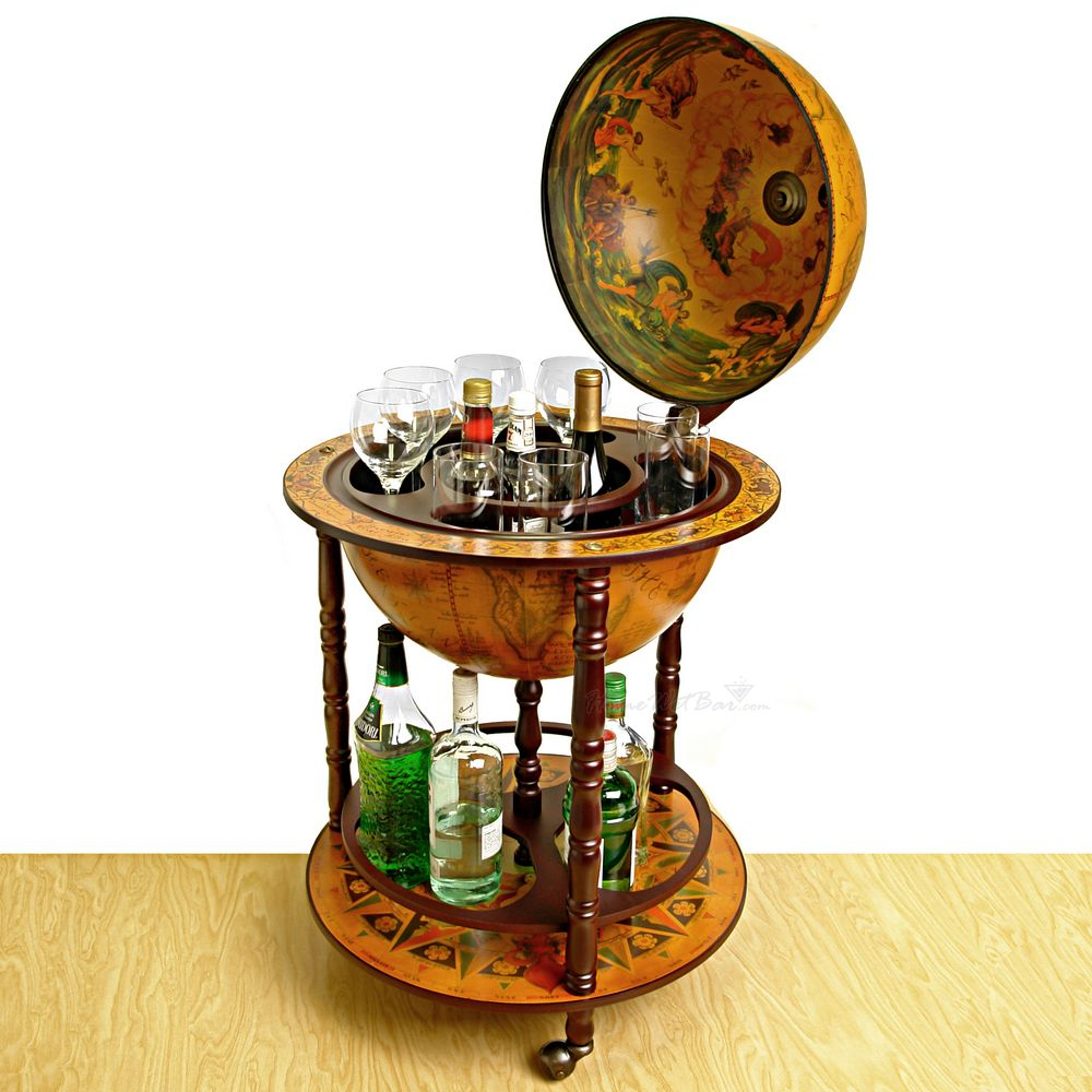 16th Century Italian Replica Globe Bar 21 Diameter throughout proportions 1000 X 1000