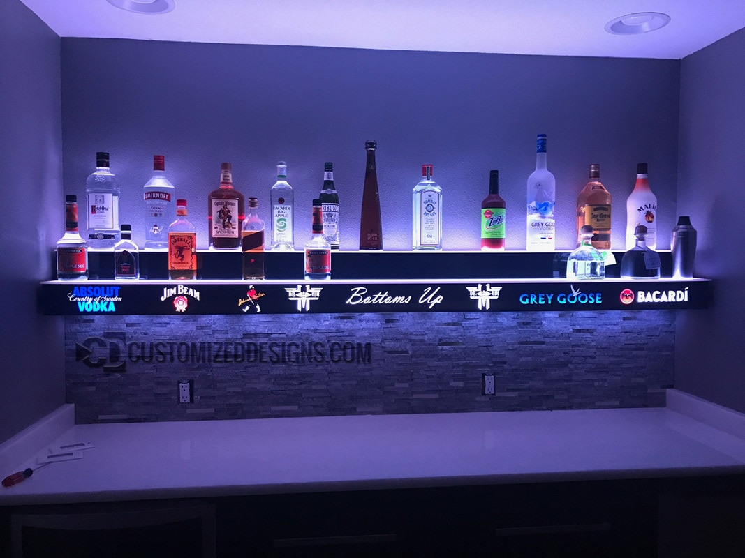 2 Step Led Lighted Liquor Displays throughout dimensions 1067 X 800