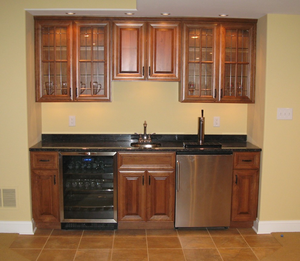 56 Built In Wet Bar Cabinets With Sink Wine Refrigerator for measurements 990 X 862