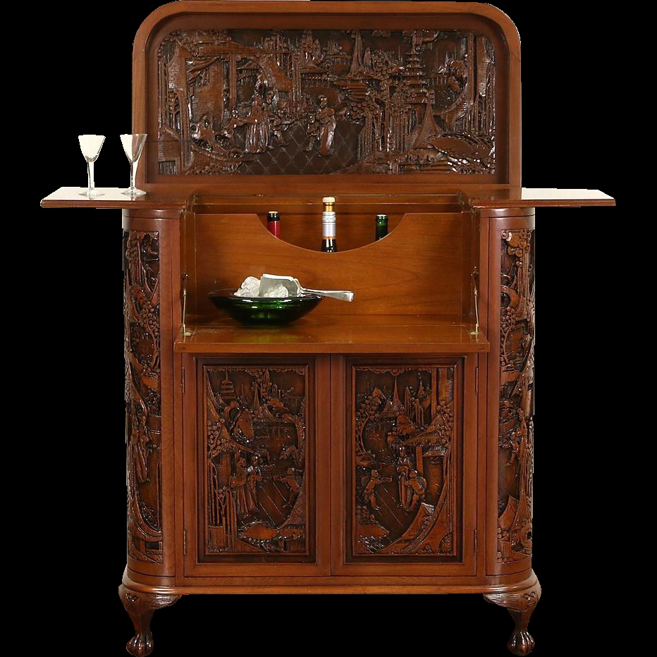 About 50 Years Old This Splendid Bar And Liquor Cabinet Or within measurements 932 X 932