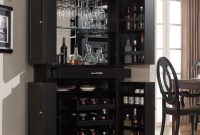Ahb Francesca Corner Bar Cabinet Black Home Bars At regarding proportions 1000 X 1000