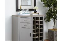 Ameriwood Furniture Carver Bar Cabinet Gray throughout size 2000 X 2000