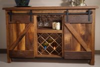 Amish Reclaimed Oak Wood Sliding Barn Door Buffet Sarasota in dimensions 1920 X 1247