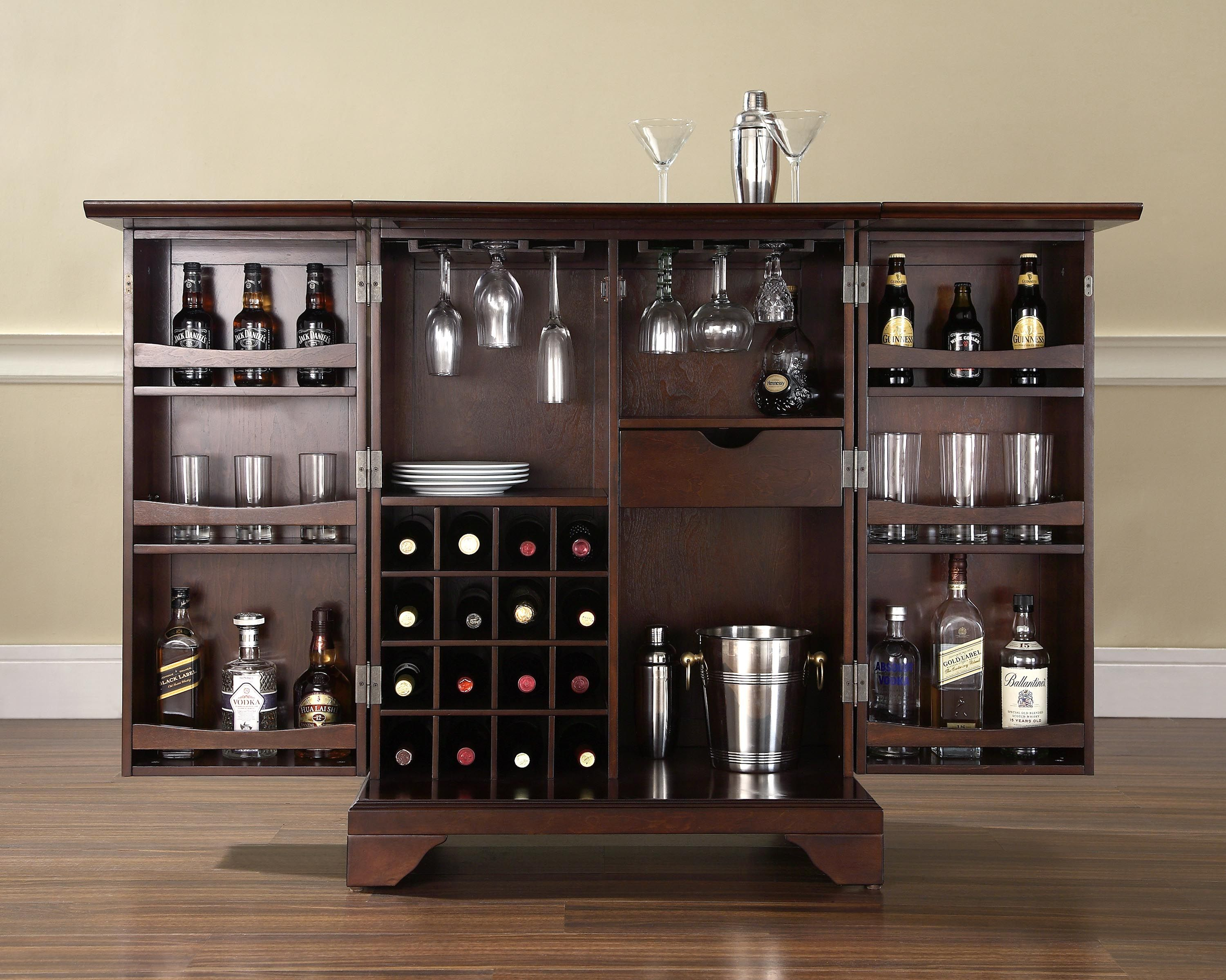 Antique Dark Brown Wood Small Bar Design For Sweet Home With with regard to sizing 3000 X 2400