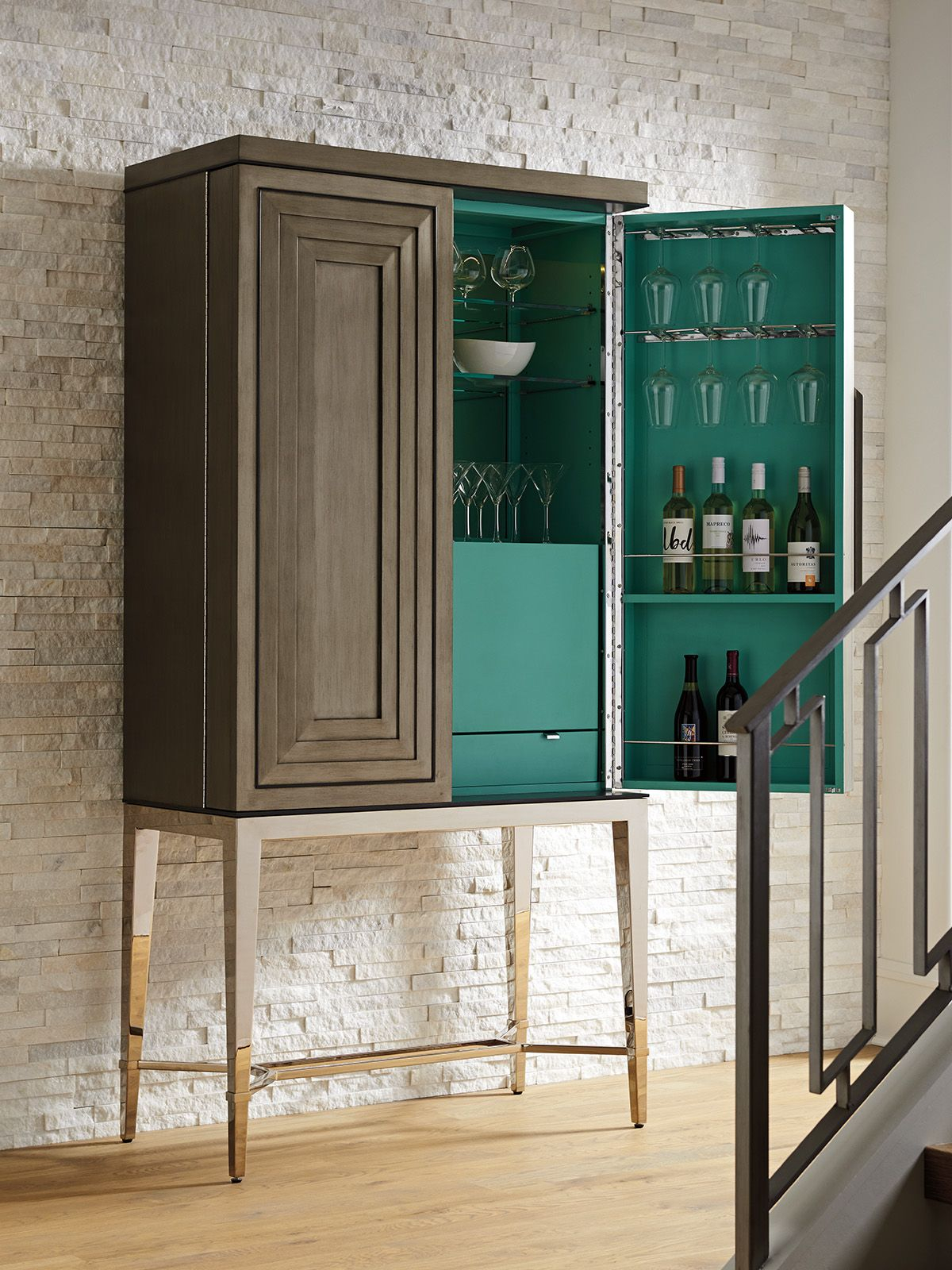 Ariana Cheval Bar Cabinet Lexington Home Brands Its with sizing 1200 X 1600