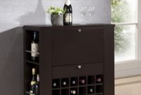 Baxton Studio Modesto Brown Modern Dry Bar And Wine Cabinet inside measurements 780 X 1170