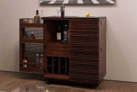 Bdi Corridor 36 X 185 Chocolate Stained Walnut Compact Bar Cabinet for sizing 1200 X 900