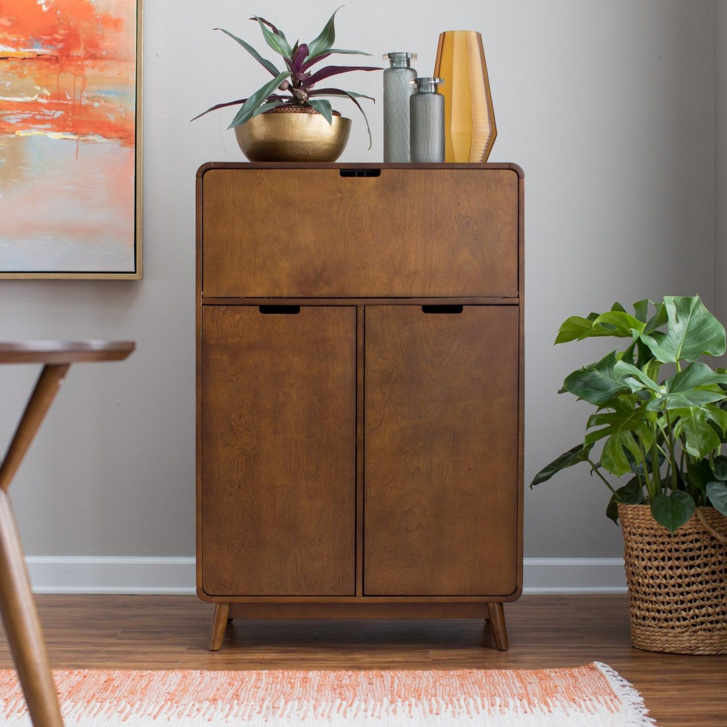 Belham Living Carter Mid Century Modern Bar Cabinet Home intended for proportions 1500 X 1500