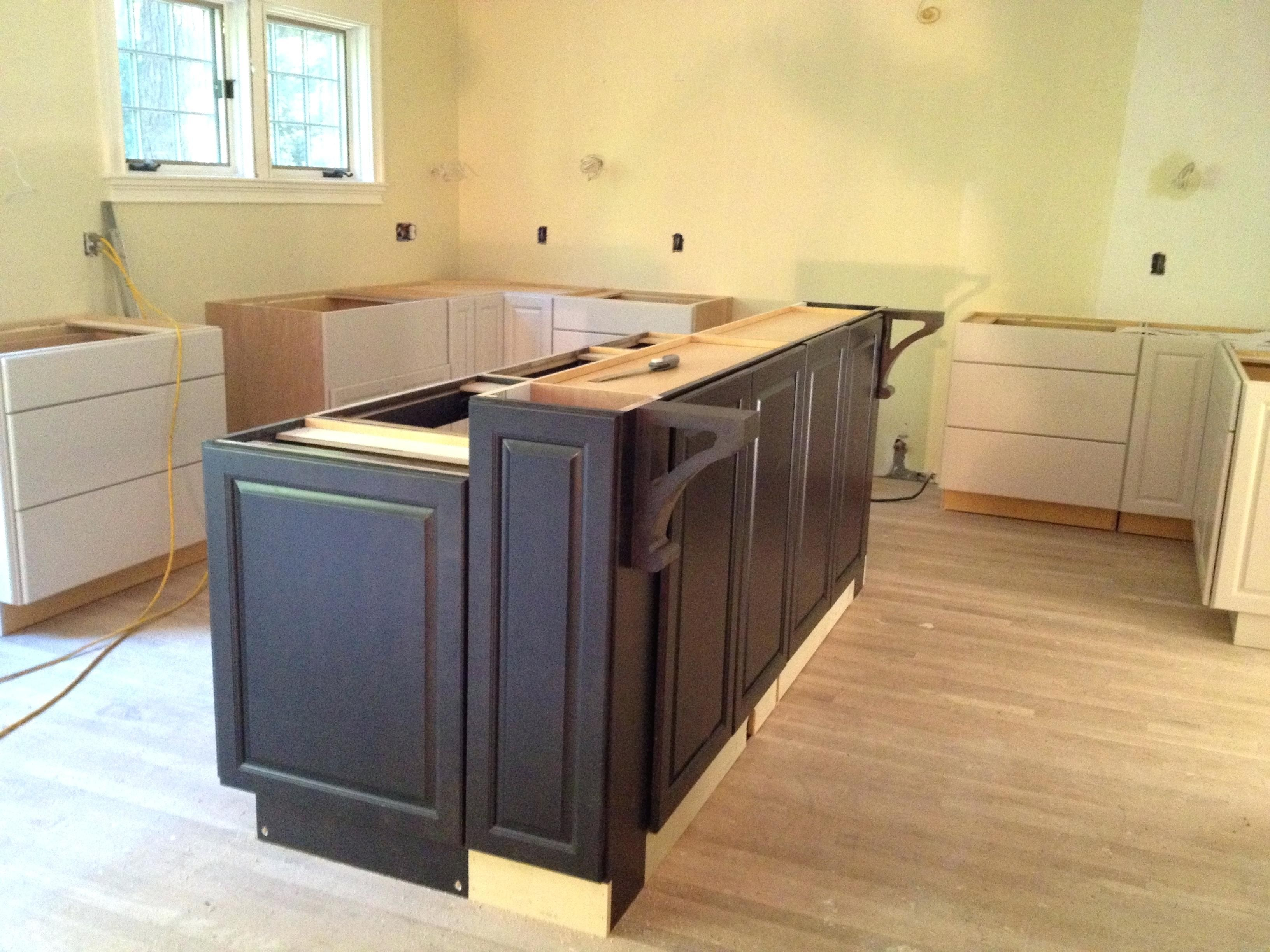 Building Kitchen Island Bar Breakfast Islnd Cbinets Ing Diy with regard to size 3264 X 2448