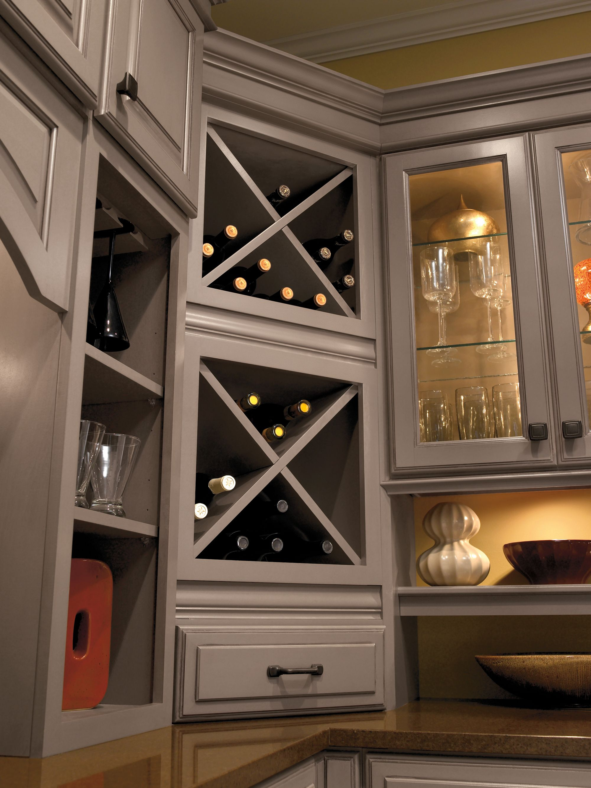 Built In Wine Rack Cabinet Storage Schrock Masterbrand with regard to dimensions 2000 X 2665