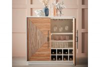 Cabana Bar Cabinet Natural And White for dimensions 1500 X 1500