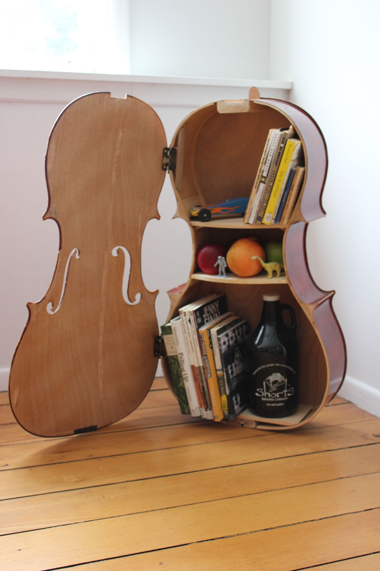 Cello Bookcase Diy Music Decor Cello Art Cello inside proportions 1333 X 2000