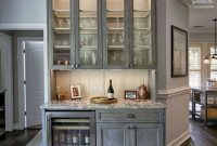 Cerused White Oak Cabinets Wet Bar Glass Cabinet Doors inside proportions 1030 X 1030