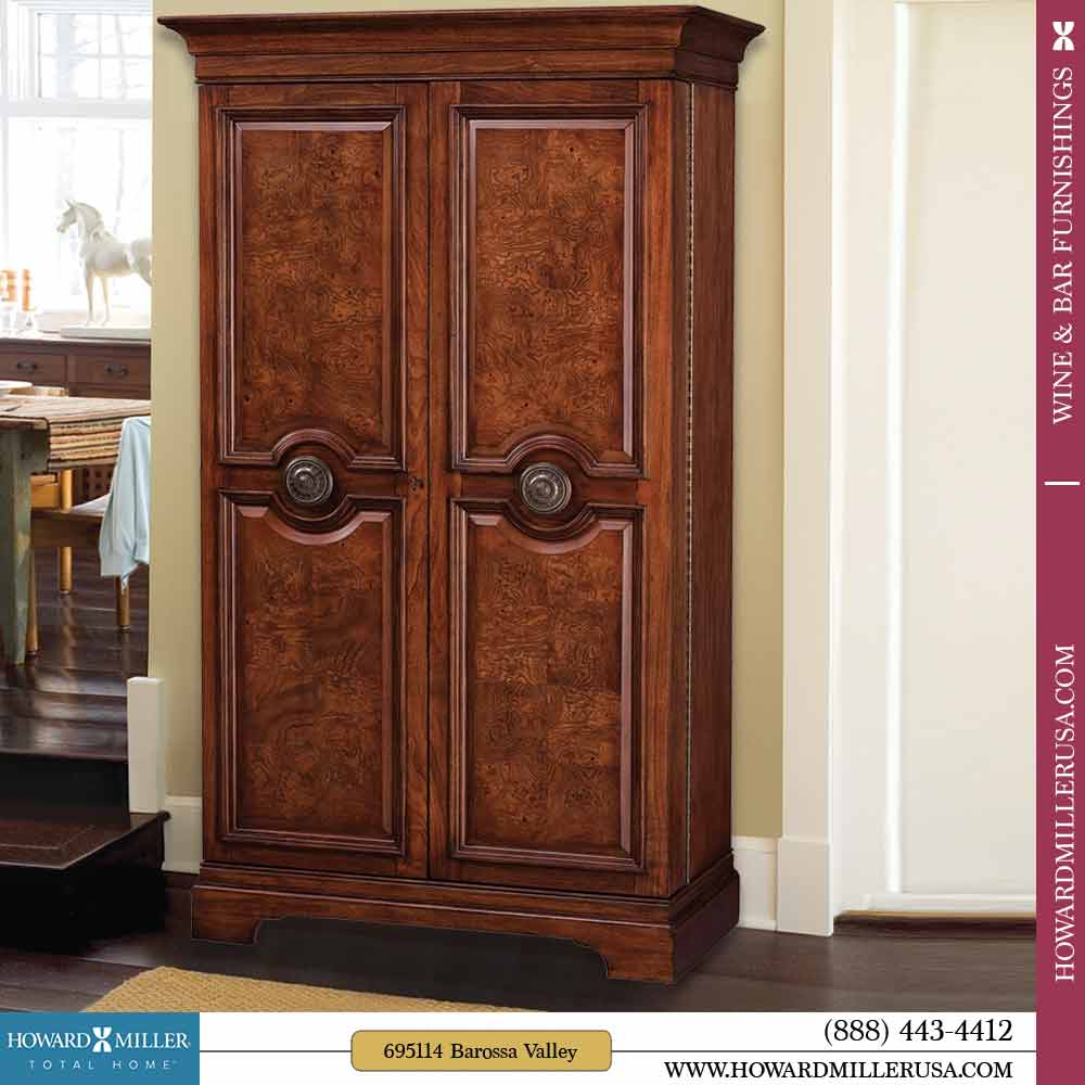 Cherry Ash Burl Paneled Door Wine Bar Storage Cabinet 695114 Howard Miller pertaining to size 1000 X 1000