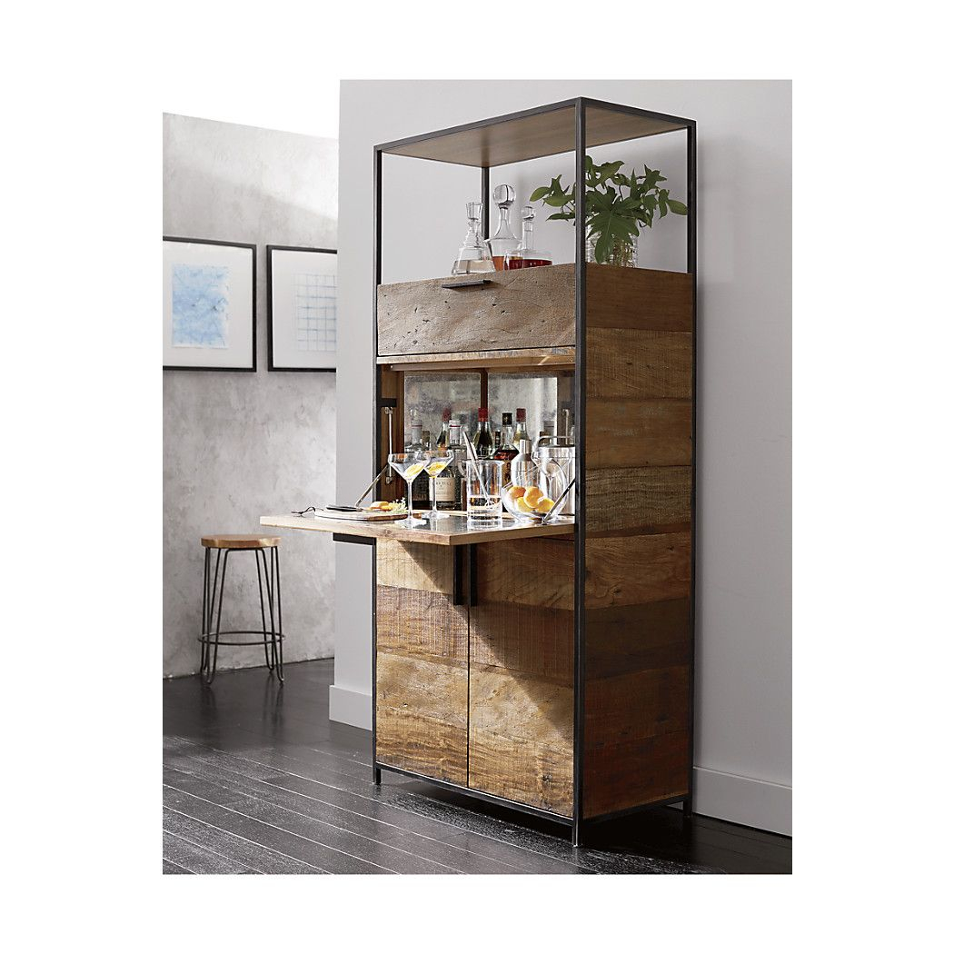 Clive Bar Cabinet Reviews Crate And Barrel Home Bars pertaining to measurements 1050 X 1050