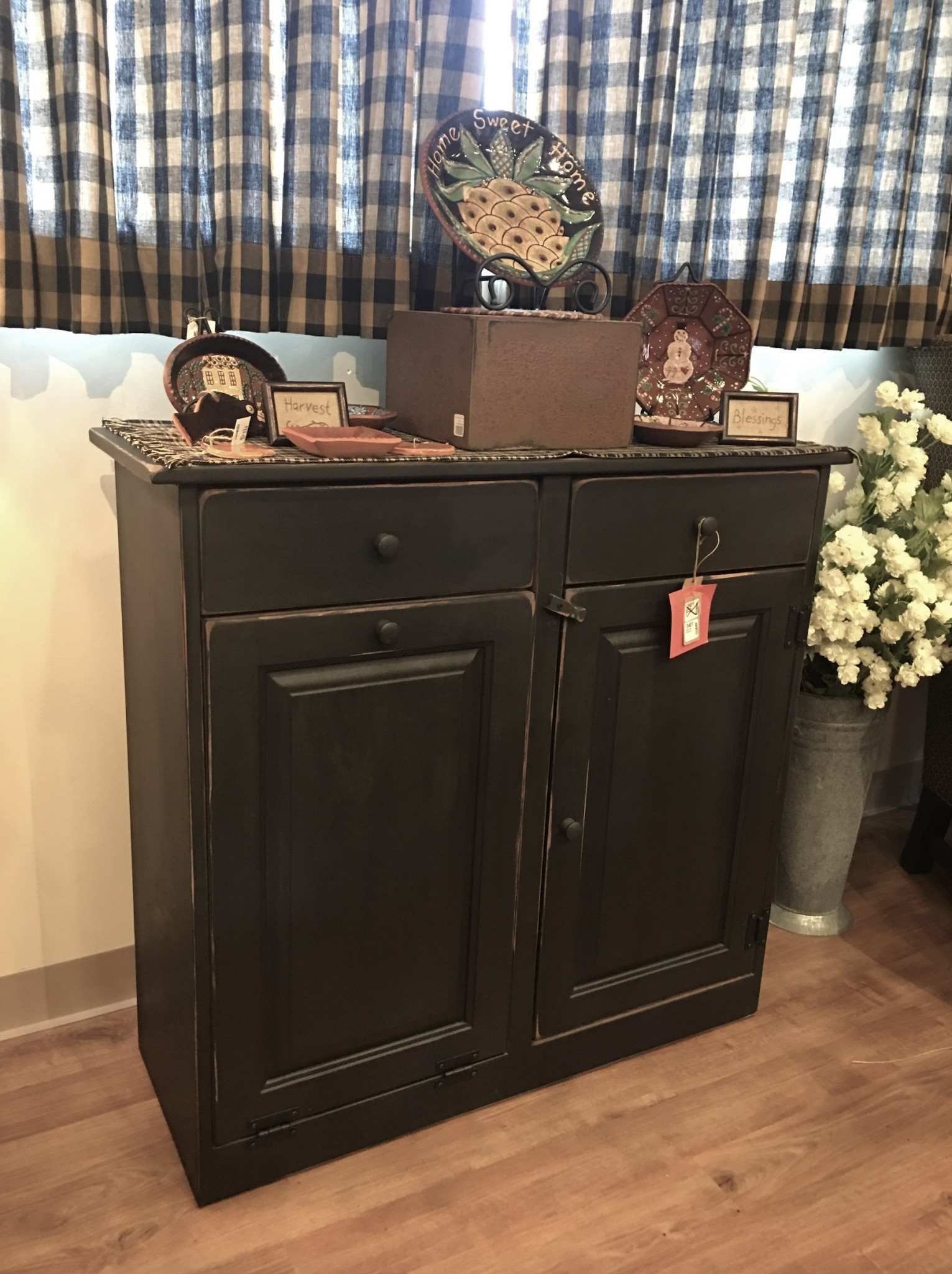 Coffee Bar Cabinet Country Primitive Furniture Nanas Farmhouse with regard to sizing 1531 X 2048