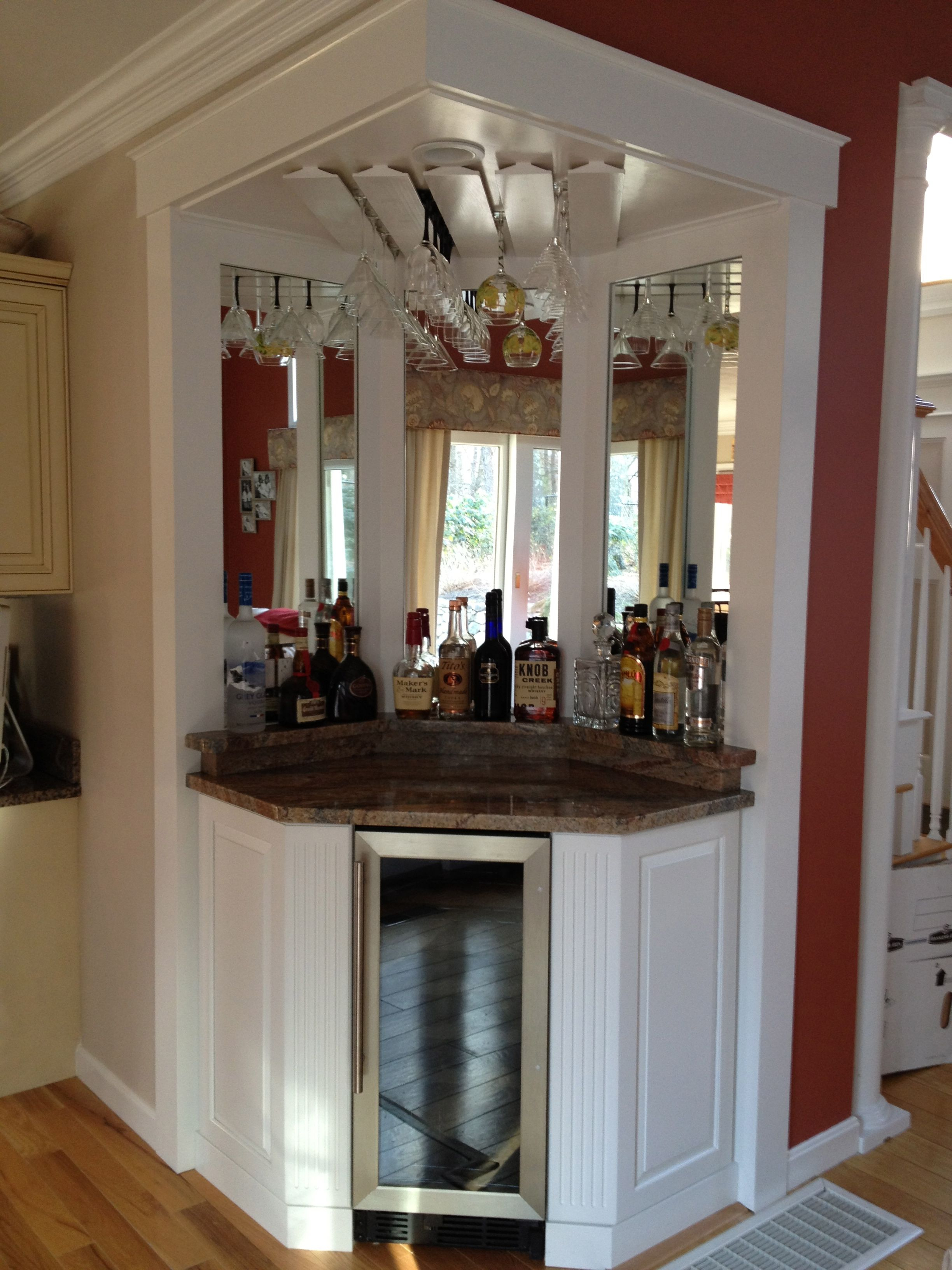 Corner Wine Bar Love It For The Home Bars For Home intended for size 2448 X 3264