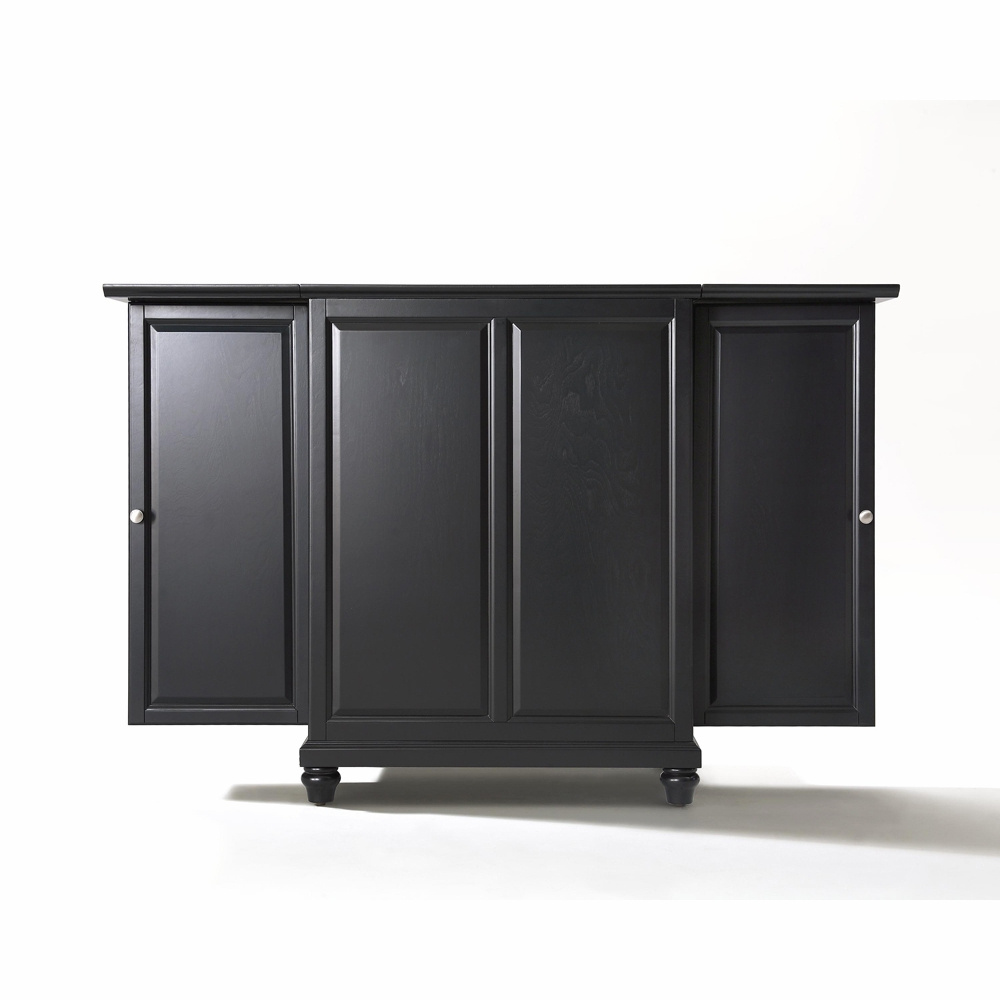Crosley Furniture Cambridge Expandable Bar Cabinet In Black Finish Kf40001dbk with regard to dimensions 1000 X 1000