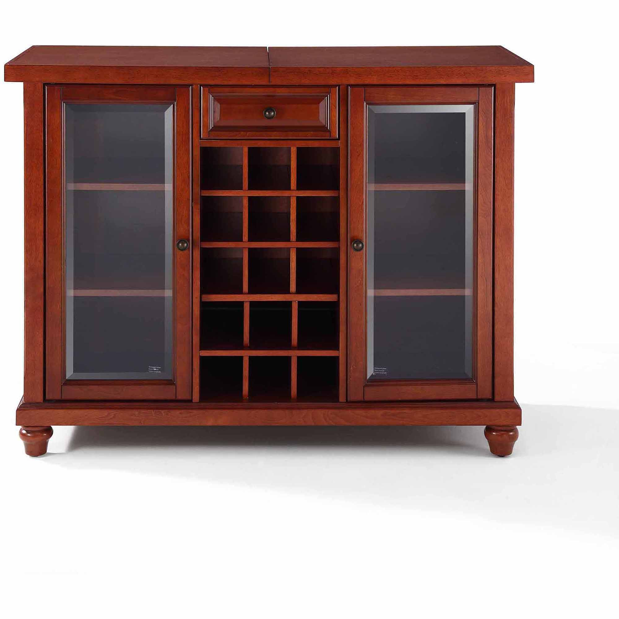 Crosley Furniture Cambridge Sliding Top Bar Cabinet in dimensions 2000 X 2000