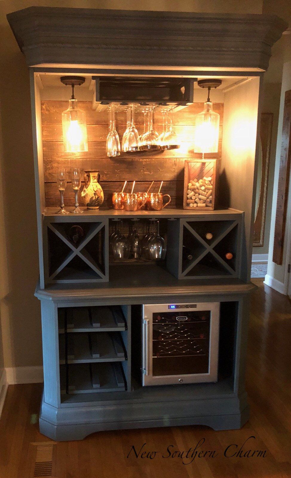 Custom Armoire Bar Cabinet Coffee Station Wine Cabinet regarding dimensions 974 X 1600