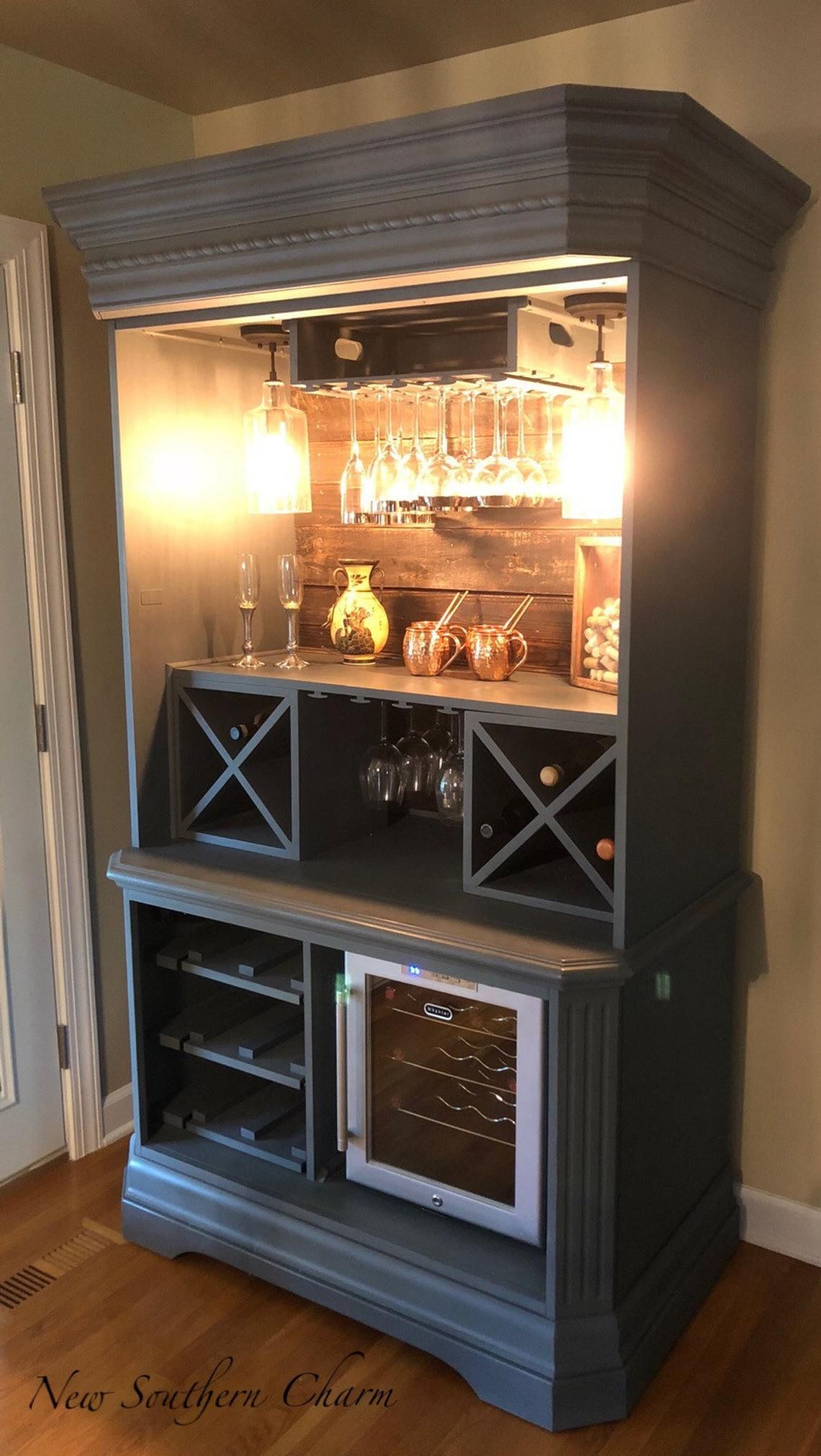 Custom Armoire Bar Cabinet Coffee Station Wine Cabinet with regard to dimensions 1140 X 2022