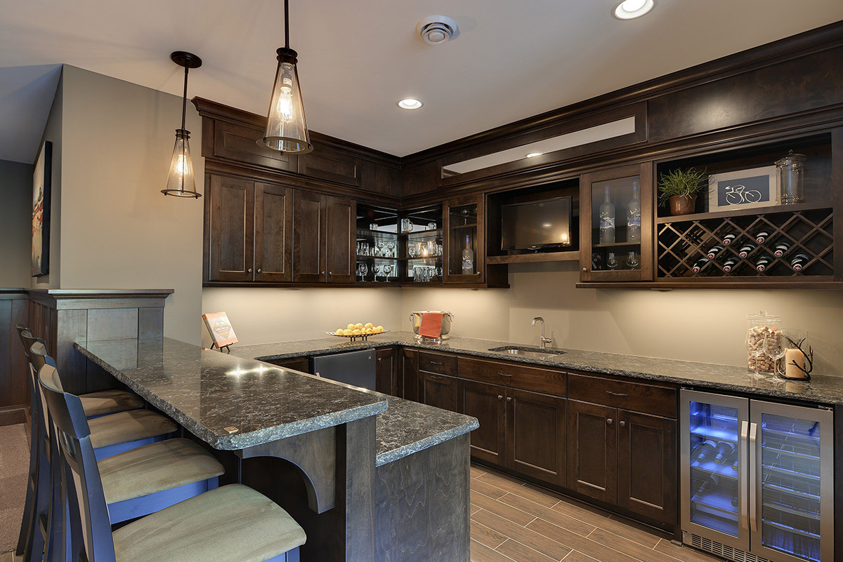 Custom Bar Cabinets Custom Wine Cellars Basement Bars Mn throughout measurements 1200 X 801