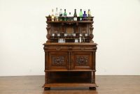 Details About Carved Walnut Antique French Sideboard Bar Or Wine Cabinet Marble Top 31734 pertaining to dimensions 1200 X 800