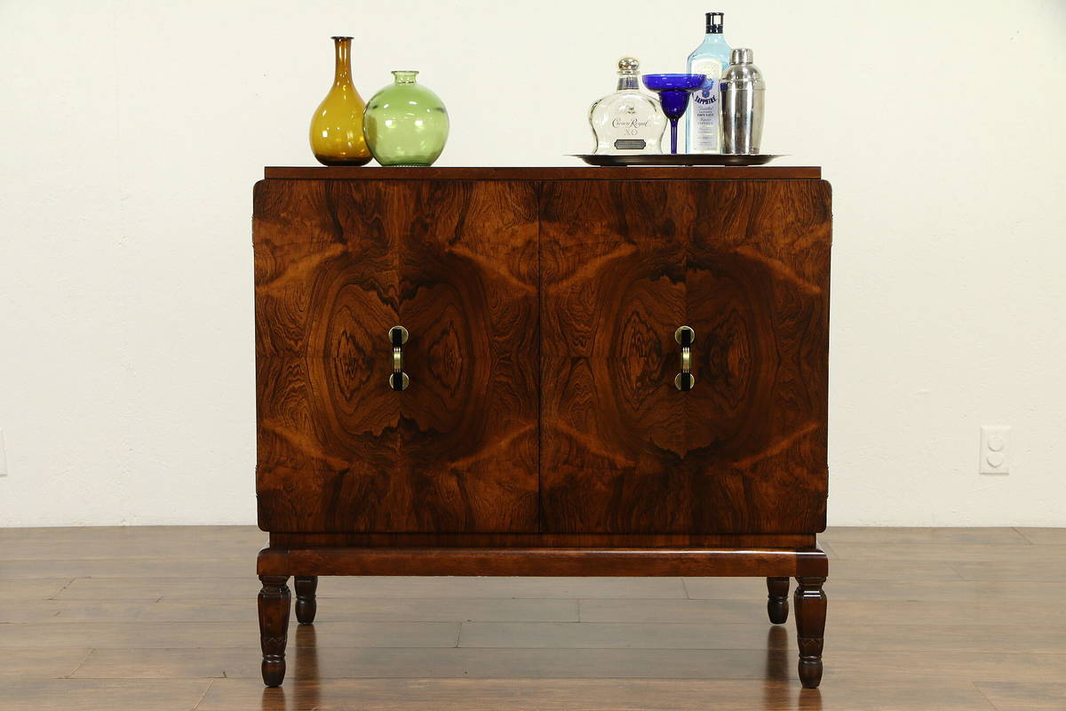 Details About French Art Deco Antique Rosewood Server Huntboard Bar Cabinet 31818 with sizing 1200 X 800